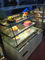 Gebogene horizontale Glaskuchen-Einkommen-Nachtisch-Kühlschränke für Supermarkt